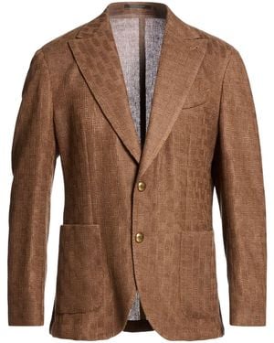 Gabriele Pasini Blazer Linen, Polyester - Brown
