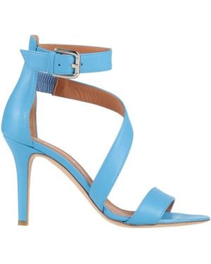 Via Roma 15 Azure Sandals Leather - Blue