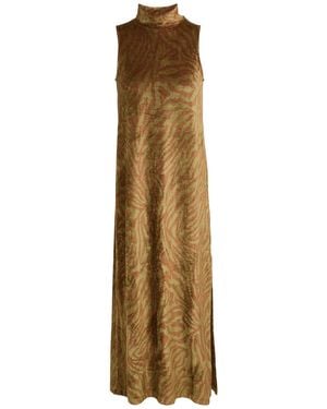 Ottod'Ame Midi Dress - Metallic