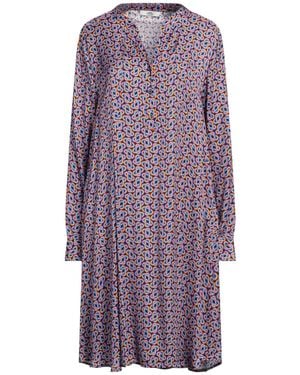 0039 Italy Mini Dress Viscose - Purple