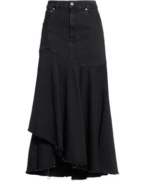 Maje Denim Skirt Cotton, Elastane - Black