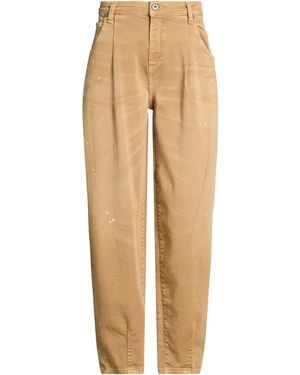 Please Camel Pants Cotton, Elastane - Natural