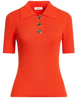 Sandro Sweater Viscose, Acrylic, Elastane - Red