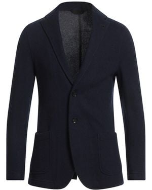 Paoloni Blazer Wool, Polyamide - Blue