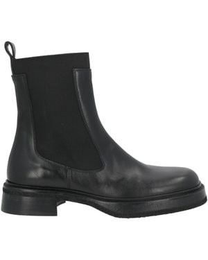 Ras Ankle Boots Leather, Elastic Fibres - Black