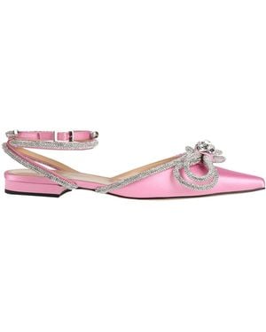 Mach & Mach Ballet Flats Textile Fibres - Pink