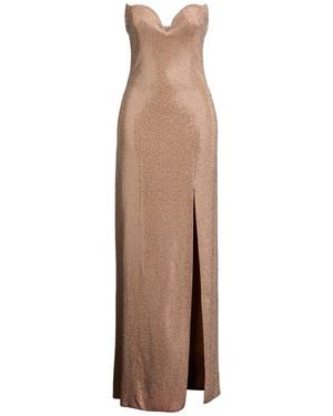 GIUSEPPE DI MORABITO Maxi Dress Polyamide, Elastane, Glass - Natural