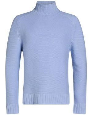 Alpha Studio Rollkragenpullover - Blau