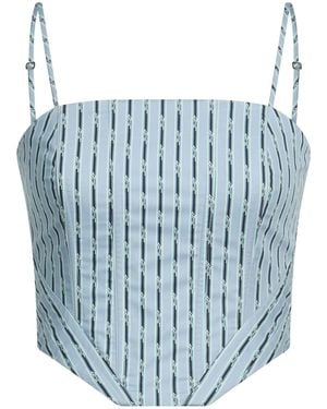 Amiri Sky Top Cotton - Blue