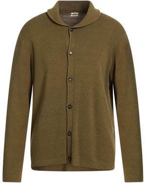 Massimo Alba Military Cardigan Silk - Green