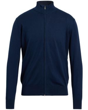 Cashmere Company Midnight Cardigan Cotton, Cashmere, Silk - Blue