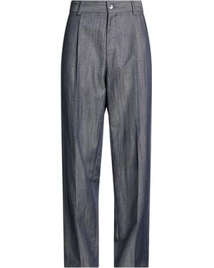 HUGO Trousers Virgin Wool, Linen, Polyamide - Grey