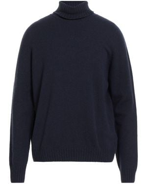 John Smedley Turtleneck Recycled Cashmere, Wool - Blue
