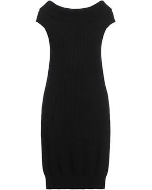 Semicouture Mini Dress Wool, Polyamide - Black