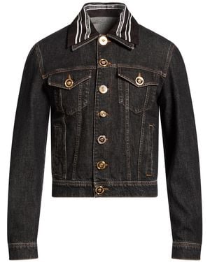 Versace Denim Outerwear Cotton - Black