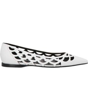 Sergio Rossi Ballet Flats Leather - White