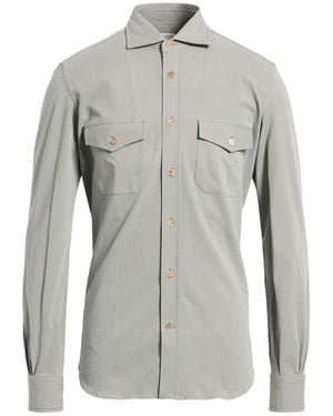 Mazzarelli Shirt Cotton, Elastane - Gray