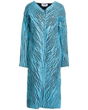 MSGM Midi Dress Virgin Wool, Acrylic - Blue