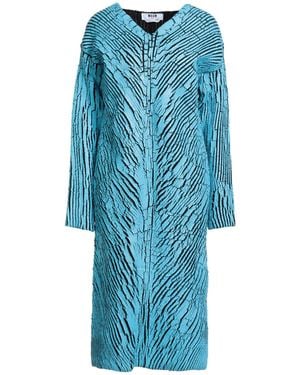 MSGM Midi Dress Virgin Wool, Acrylic - Blue