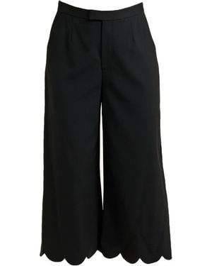 RED Valentino Pants Polyester, Wool, Elastane - Black