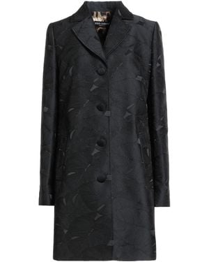 Dolce & Gabbana Overcoat & Trench Coat Polyester, Polyamide - Black