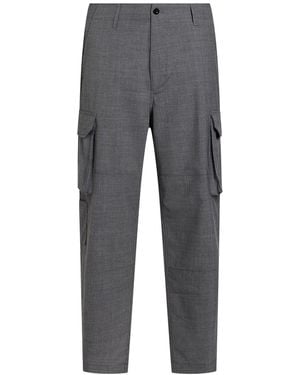 Department 5 Trousers Polyester, Virgin Wool, Elastane - Grey