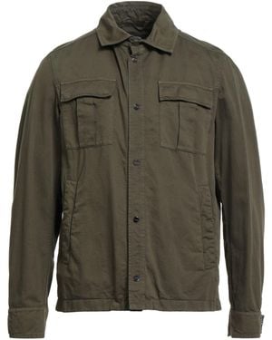 Herno Military Jacket Cotton, Linen - Green