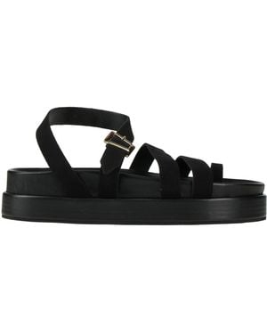 Divine Follie Thong Sandal Leather - Black