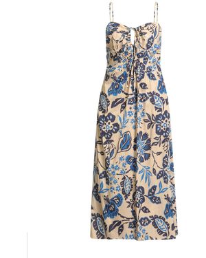 Ottod'Ame Caring Midi Dress Cotton - White