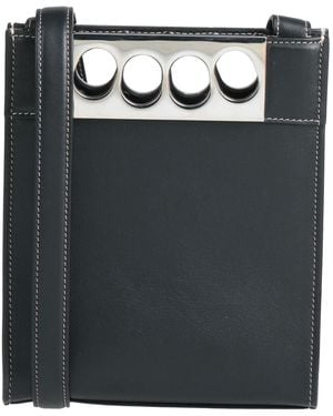 McQueen Cross-Body Bag Soft Leather - Black