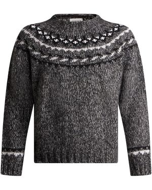 P.A.R.O.S.H. Charcoal Jumper Alpaca Wool, Polyester, Wool, Cashmere - Grey