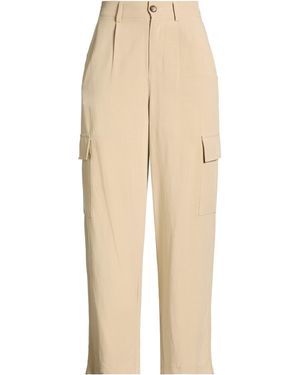 White Wise Trousers Viscose, Linen - Natural