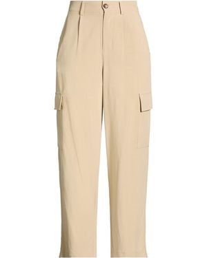 White Wise Pants Viscose, Linen - Natural