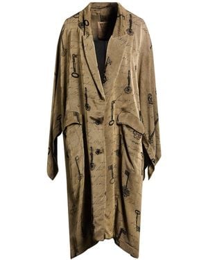 Uma Wang Overcoat & Trench Coat Viscose - Natural