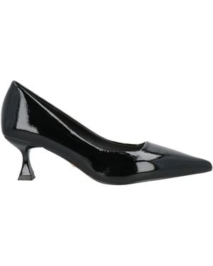 Twenty Four Haitch Court Shoes Textile Fibres - Black