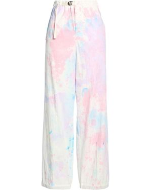 White Sand Trousers Cotton, Elastane - White