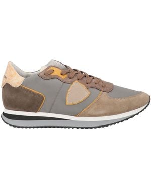 Philippe Model Sneakers Leather, Textile Fibers - Gray