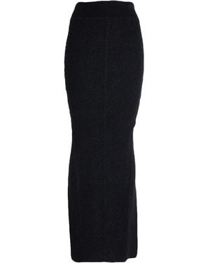 Rick Owens Maxi Skirt Alpaca Wool, Polyamide, Wool, Elastane - Black