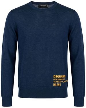 DSquared² Pullover - Blau