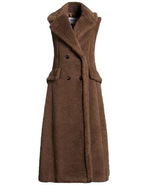 Max Mara Borreguito Y Pelo Ecológico - Marrón