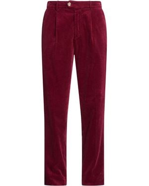Brunello Cucinelli Trousers Cotton - Red