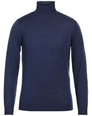 Rossopuro Rollkragenpullover - Blau