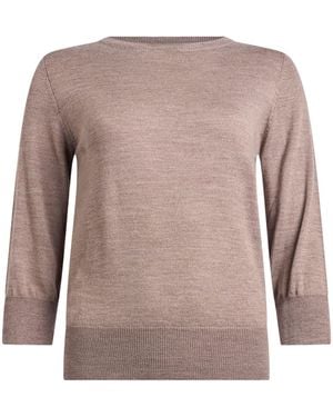 Aragona Taupe Jumper Merino Wool - Grey