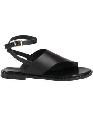 Ottod'Ame Thong Sandal Leather - Black