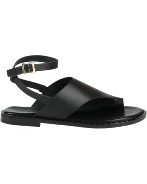 Ottod'Ame Thong Sandal Leather - Black