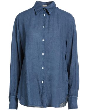 Massimo Alba Shirt Linen - Blue