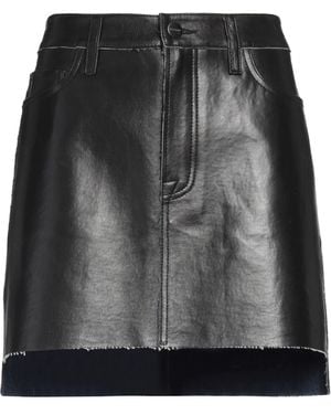 FRAME Mini Skirt Lambskin - Black