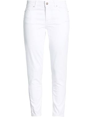 Fracomina Jeans Cotton, Elastane - White