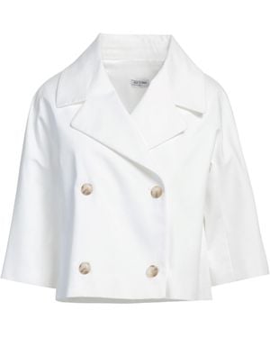 RUE DU BAC Blazer Cotton, Elastane - White