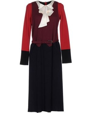 Marc Jacobs Midi Dress Wool - Red